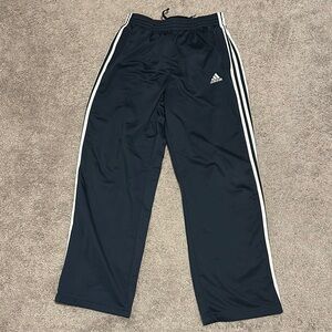 adidas Blue Sweatpants with White Stripes